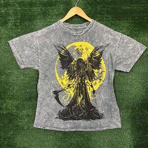 Sleep Token Take Me Back to Eden Reaper Angel Rock Band Mineral Wash T-Shirt Lar